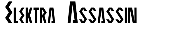 Elektra Assassin font preview